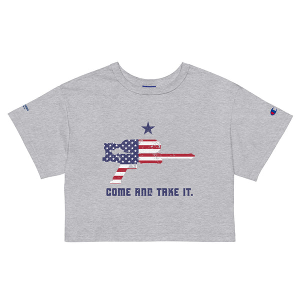 Soaked Champion crop top