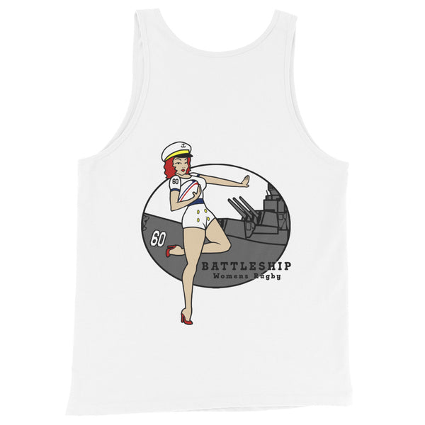 Battleship Women's Pin Up Tank Top - The Nutria Rodeo Trading Co.