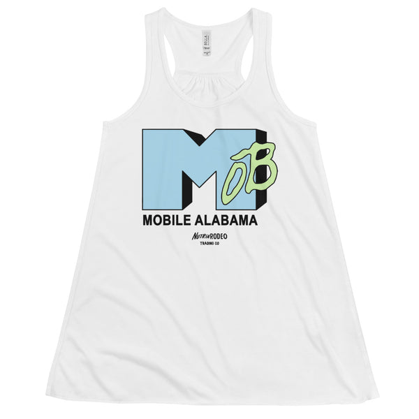 Women's I Want My MOB I Flowy Racerback Tank - The Nutria Rodeo Trading Co.