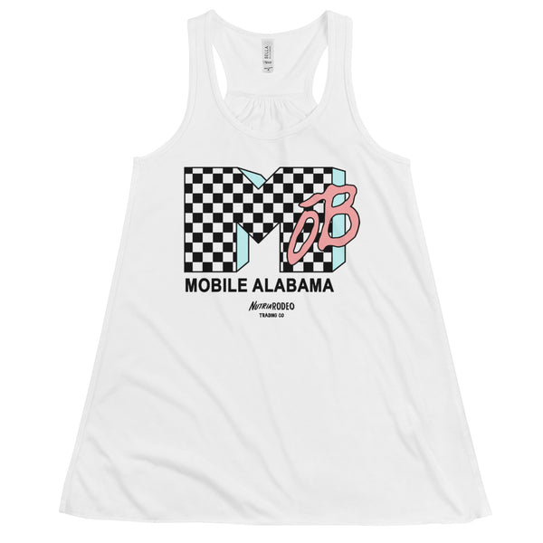 Women's I Want My MOB II Flowy Racerback Tank - The Nutria Rodeo Trading Co.