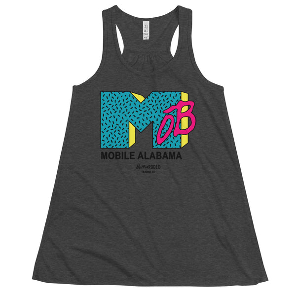 Women's I Want My MOB III Flowy Racerback Tank - The Nutria Rodeo Trading Co.