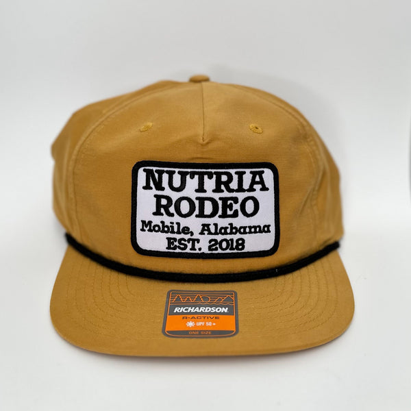 Nutria Rodeo Patch Rope Hat in Biscuit