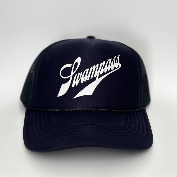 Swampass Trucker Hat in Navy