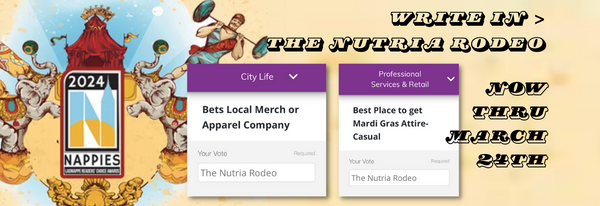 Vote for The Nutria Rodeo Nappies 2024