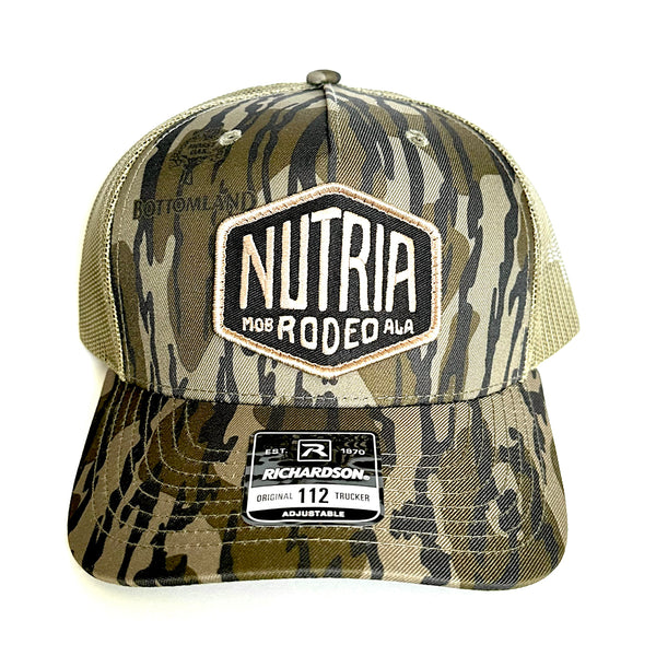 Nutria Rodeo Badge Patch Trucker Hat