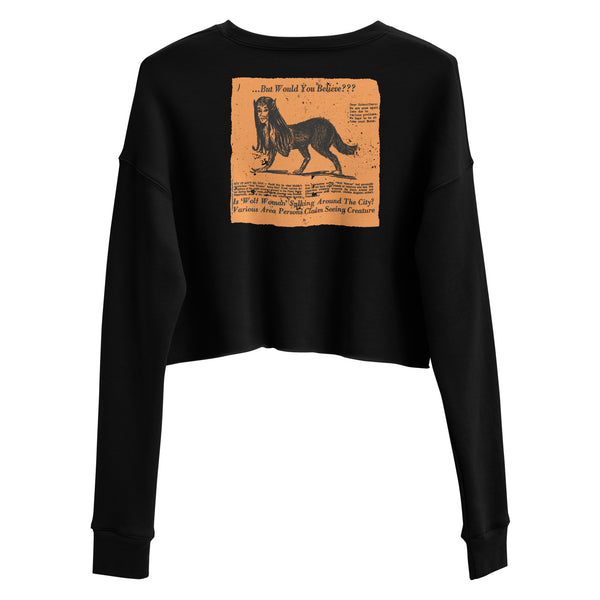 Wolf Woman Article Crop Sweatshirt