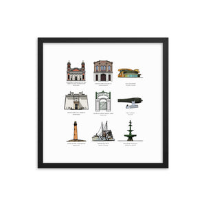 Landmarks Collection Framed Portrait - The Nutria Rodeo Trading Co.