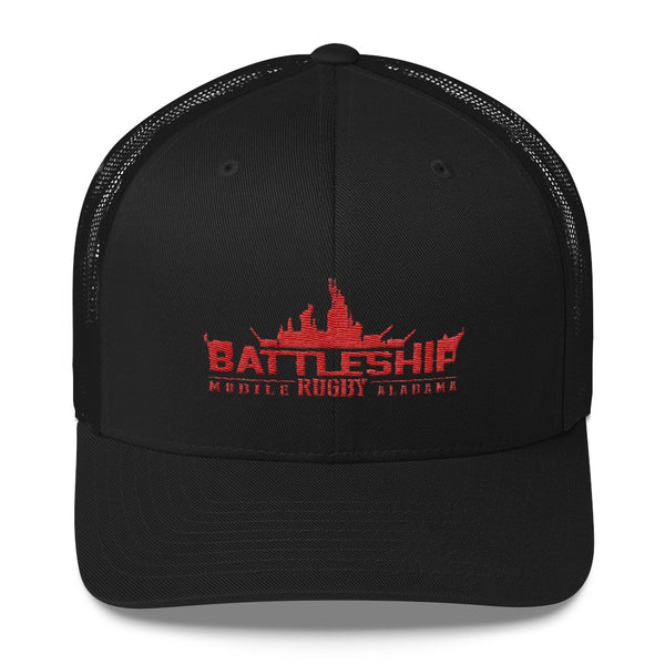 Battleship Rugby Trucker Cap - The Nutria Rodeo Trading Co.